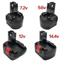 보쉬 배터리 호환 충전기 전동 공구 해머 7.2v9.6v12v14.4v 핸드헬드 GSR12-2 충전기 GSR9.6-2 적용, 9.6v 3.0Ah (3000밀리언)개