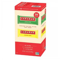 Larabar Fruit & Nut Bar Apple Pie and Lemon Bar 라라바 프루트 앤 넛 바 애플파이 레몬 바 45g 20팩