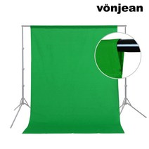 본젠 사진영상 촬영용 크로마키 그린 배경천 1.5 X 2m / 2 X 3m / 3 X 6m [1인방송 유튜브 스튜디오배경 등], VDR-203W 화이트 배경천 2 x 3m