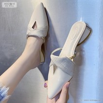 TANC 신상품 봄여름 스틸레토 통굽 블러퍼