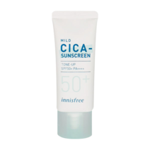이니스프리 트루 마일드 시카 무기자차 선크림 35ml (SPF50+) 백탁현상방지 톤보정 사계절 야외활동 자외선차단 물놀이 등산 레포츠 썬크림, 35ml x 1개