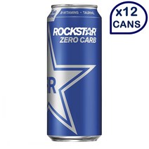 Rockstar 락스타 에너지 드링크 제로 카브 각 473ml 12캔