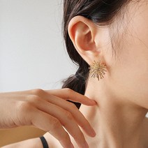 금도금럭셔리한 귀걸이 S925은침
