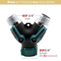 농업용 1PC BSP NPT 3/4 4 방향 황동 플라스틱 정원 호스 분배기 야외 탭 수도꼭지 어댑터에 대 한 Y 형 급수 커넥터, 14 NX1PCS