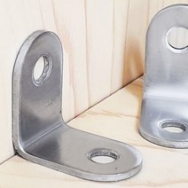 스텐 연결고리 경첩 25x16 ㄱ자 꺽쇠 싱크대 가구 욕실장 씽크 코너철 미니