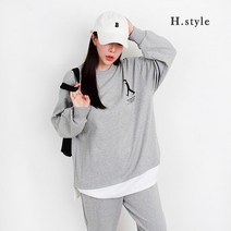 [에이치스타일] [H스타일](MZ)시티보이레이어드맨투맨세트