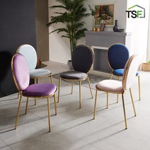 카페 인테리어 원목 식탁의자 골드의자, 마카롱 골드 체어1EA, 그레이