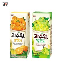 남양 과수원 190mlx48팩(2박스) 4종선택1 유통기한, 오렌지24팩+청포도24팩, 1세트, 190ml