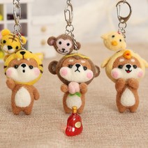 펠트 니들 DIY만들기세트 시바 세트 바늘 니들 공예 인형, 7양털펠트바늘-3구