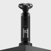 스카이 케어 SV100 전기면도기 + 방수 3종 트리머, 블랙