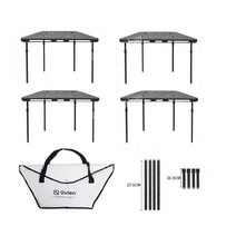 야외 캠핑 스토브 알루미늄 경량 테이블 버너 불판 육각, D. 테이블 4개 세트