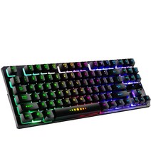 Limouyin 87Key 유선 게이밍 키보드 크레이터 아키텍처 휴대용 내구성 키보드 기계식 인체 공학적 컴퓨터 용품 GK10 LED 백라이트 데스크탑 노트북 범용 타입