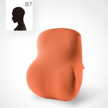 checa 의자허리쿠션 등받이쿠션 자세교정의자 등쿠션 카이로프랙틱, b7-오렌지, 다른