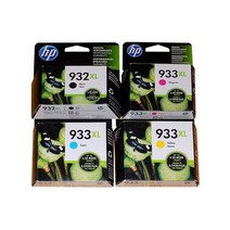 HP 932XL 933XL CN053AA+CN054AA+CN055AA+CN056AA 정품잉크 대용량 4색1세트, HP 정품잉크NO.932XL [1세트], 1세트