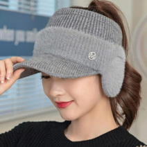 느와드코코 귀덮힘 여성 골프 방한 보온 스포츠 등산 캡 모자