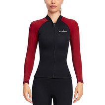 잠수복 탑스 1.5mm 프리미엄 네오프렌 잠수복 Sun-proof Surf Swim 카누 스쿠버 물 에어로빅 다이빙 찬물에서 스노클링 여성용 레드 L, XXL, 유형5