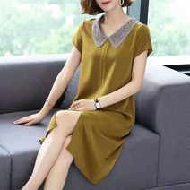 브이넥 무드 원피스 여름 40세 50세 원피스