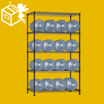 [총알배송/5분설치] 꿀템요정 철제선반 베란다 창고, 가로80 X 깊이35, 150cm