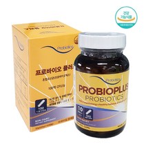 프로바이오플러스 혼합 유산균(프로바이오틱스) 100억 CFU/g 프락토 올리고당 식물성캡슐, 100캡슐, 3개