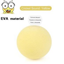 smart cat toy ball 현실적인 끽끽 소리 새 개구리 크리켓 대화식 리필 가능 개박하 애완 동물 장난감 새로운 중력 공 애완 동물, 씨엔, 에바-옐로우
