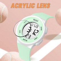 Timemaker 남성 여성 디지털 스포츠 시계 밀리터리 야외 LED 디스플레이 시계 대형 페이스 시계 스톱워치 알람 캘린더 및 EL 백라이트 포함 블랙