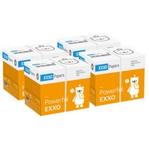 [엑소] (EXXO) 큐트베어 A4 복사용지(A4용지) 75g 2500매 4BOX, 상세 설명 참조