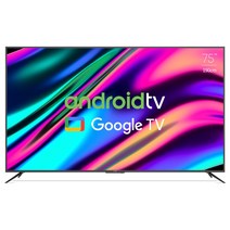 라익미 스마트 UV750 UHD 4K 크롬캐스트 안드로이드 75인치TV 스마트TV 유튜브 VA패널 LED, 스탠드 기사방문설치(수도권)