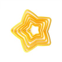 쿠키커터 쿠키스탬프 6 강아지/대 크리스마스 트리 베이킹 퐁당 비스킷 금형 플라워/심장/별 모양 쿠키 커터 케이크 장식, [09] Star