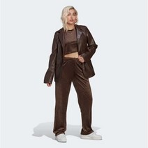 백화점정품 아디다스오리지널스 여성 우먼스 벨벳 스트레이트 팬츠 바지 하의 HL9122 아디다스오리지널 여자 벨루어 트레이닝복 브라운