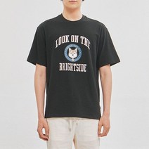 잠뱅이 남 10수 도그그래픽 반팔 TS 세미오버 AL2WTS22-BK