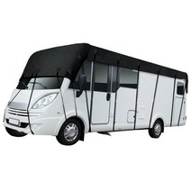 휴대용 RV 지붕 커버 접이식 타포린 ive 내구성 방진 방풍 캠핑카 RV 야외 여행용 방수, 검은색, 8.5mx 3m, 천