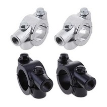 우리파파 22mm 백미러 베이스 나사 오토바이 자전거 퀵보드 거치대 사이드 미러 연장부품, 실버(10mm)