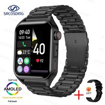 가민포러너 어메이즈핏 혈당워치 스마트워치전화 자전거속도계 골프시계 심박수측정 수영시계 런닝시계, 스틸 블랙, 원래 상자