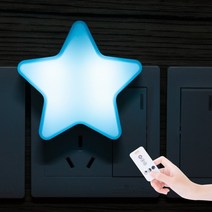 led 리모트 스타 무드등 침대 헤드라이트 크리에이티브 드림 침실 수면 에너지 절약 램프, Mengxing블루원격제어세단계밝기