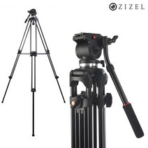 지젤 방송 촬영용 카메라 비디오 캠코더 DSLR 삼각대 전문가용 1인미디어, ZIZEL 방송용 비디오 삼각대