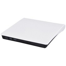외장cd롬 디비디플레이어 리더기 외부 CD DVD RW 드라이브 USB 30 Protable ROM 버너 광학 플레이어 리더, 01 WHITE