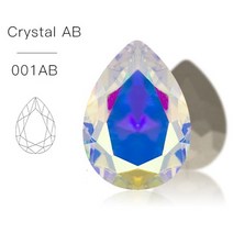 크리스탈비즈 Astrobox 드롭 크리스탈 라인석 장식 포인트백 반짝이는 스트라스 유리 스톤 DIY 웨딩 드레스 보석 제작용 구슬