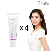 [4개 세트] 코리아나 루바체 EGF 시카케어 크림_판테놀 세라마이드 마데카소사이드 이지에프 크림 / 미백 주름개선 기능성