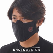 이호토 겨울용 방한 기모 김서림방지 M3 라이트마스크 프로플러스, 블랙