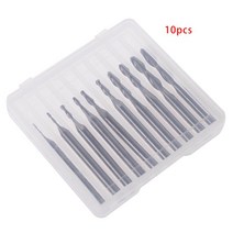 10pcs 1/1.5/2.0/2.5/3.175mm 카바이드 볼 코 엔드 밀 CNC 조각 라우터 비트