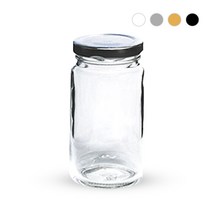 유리병 맑고 투명한 밀폐용기 오일병 양념병 유리주스병, 유리밀폐 200g_골드