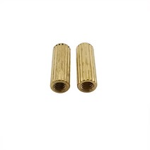 10개 M2 x L 3mm 32mm 나사 황동 라운드 스탠드 오프 스페이서 암-암 잭 PCB 기둥, [19] 28mm