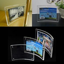아크릴자석액자 커브형 아크릴사진액자 투명액자, 4R