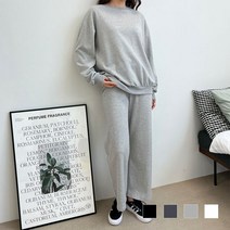 비틀버드 빅시 여자 특양면 맨투맨 와이드 통바지 DM220961