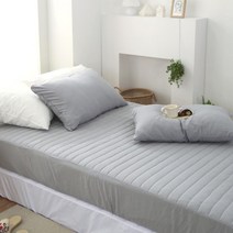 모노데일리 부드러운 세미마이크로 누빔 침대 매트리스 커버 5colors S SS Q K