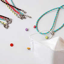 네임코코 마스크스트랩 목걸이 줄 마스크분실방지, 링고리04[형광오렌지]