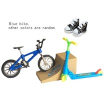 핑거보드 스케이트 미니어쳐 장난감 two wheel finger scooter deck bmx fingertip fingerboard shoes mini ramp finger, dhh-7blue-신발