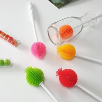 대코 실리콘 선인장병솔꽃병솔1p 브러쉬 세척솔 수세미 물병세척, 1, 그린