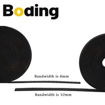 보딩 2gt 개방형 동기 타이밍 벨트 폭 3/6/9/10/15mm 고무 소형 백래시 Gt2 2gt-3/2gt-6/2gt-9/2gt-15 3d, 03 15mm_11 50M