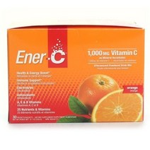 에너씨 비타민 C 에퍼베센트 파우더 드링크 믹스 오렌지 1000mg, 30개입, 2개